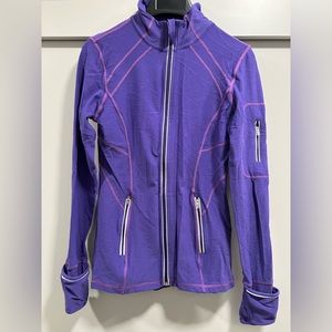 Kirkland Purple Athletic Zip Up Jacket - Size Small
